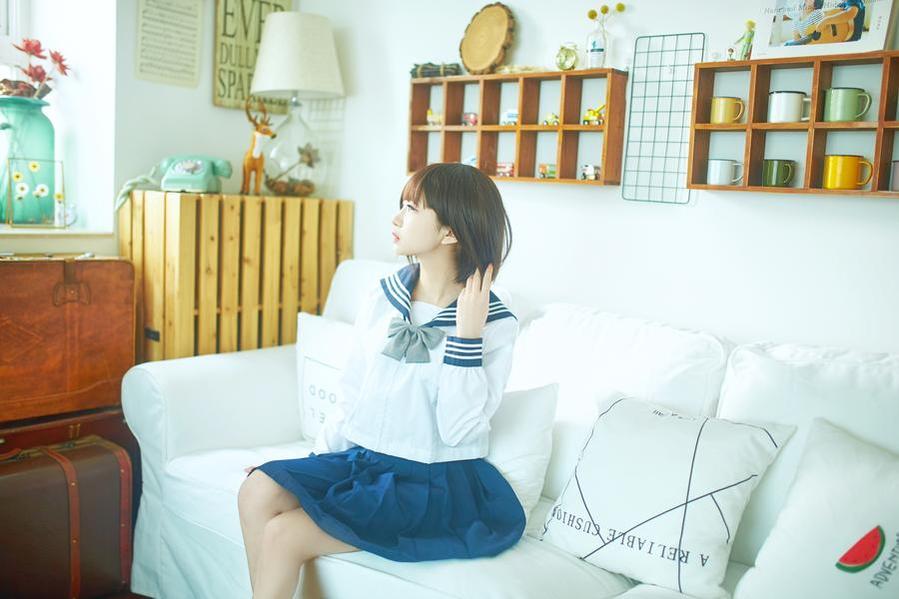 小鹿鹿shika羽鸟本：紫色妖姬cos最新美照